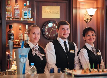 MS Volga Dream bartenders